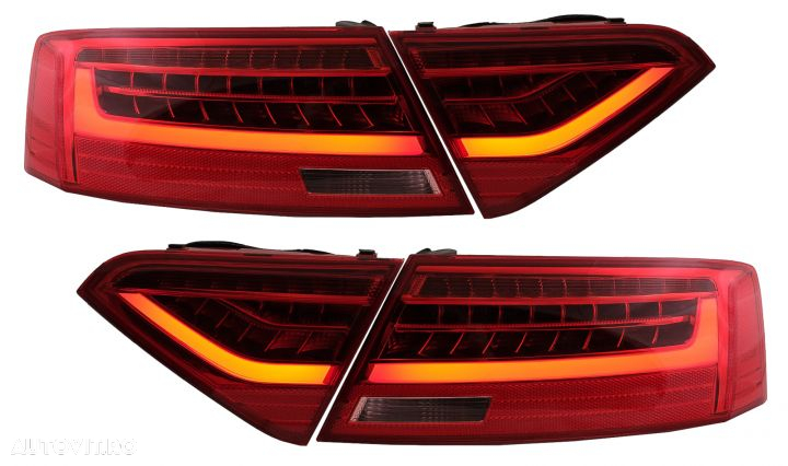 Stopuri LED compatibil cu Audi A5 8T Coupe Cabrio Sportback (2007-2011) Semnal Secvential Dinamic T - 1