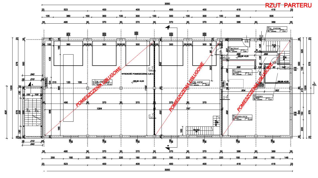 4 DZIAŁKI BUDOWLANE + BUDYNEK USŁUGOWY - HALA-14