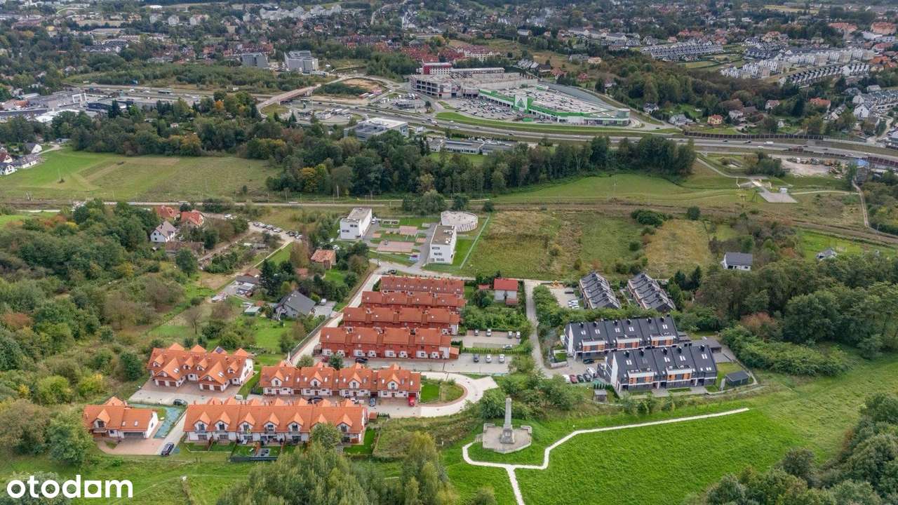 Działka budowlana na granicy Kraków/Wieliczka widokowowa z mediami