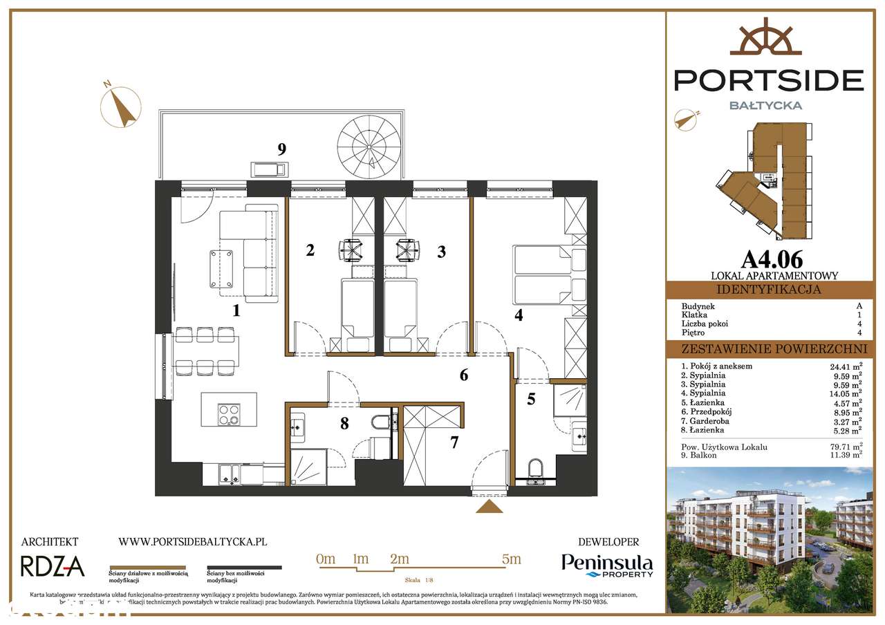 Portside Bałtycka - A4.06 - Pełny obrazek: 2/8
