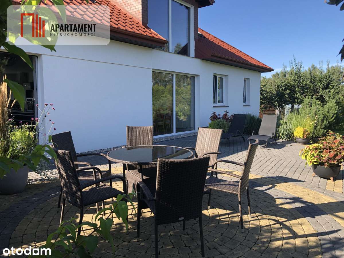 Parterowy dom, garaż, ogród, jezioro, Mazury-5