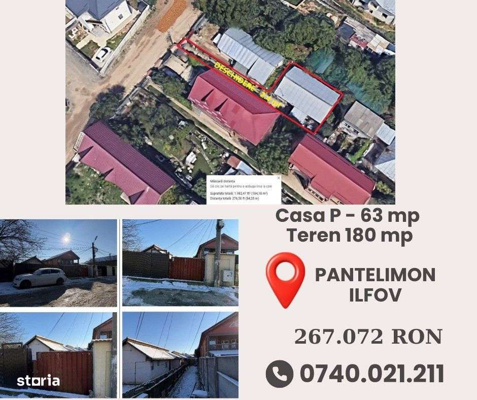 Pantelimon - Casa P - 63 mp + Teren 180 mp, Ilfov-0