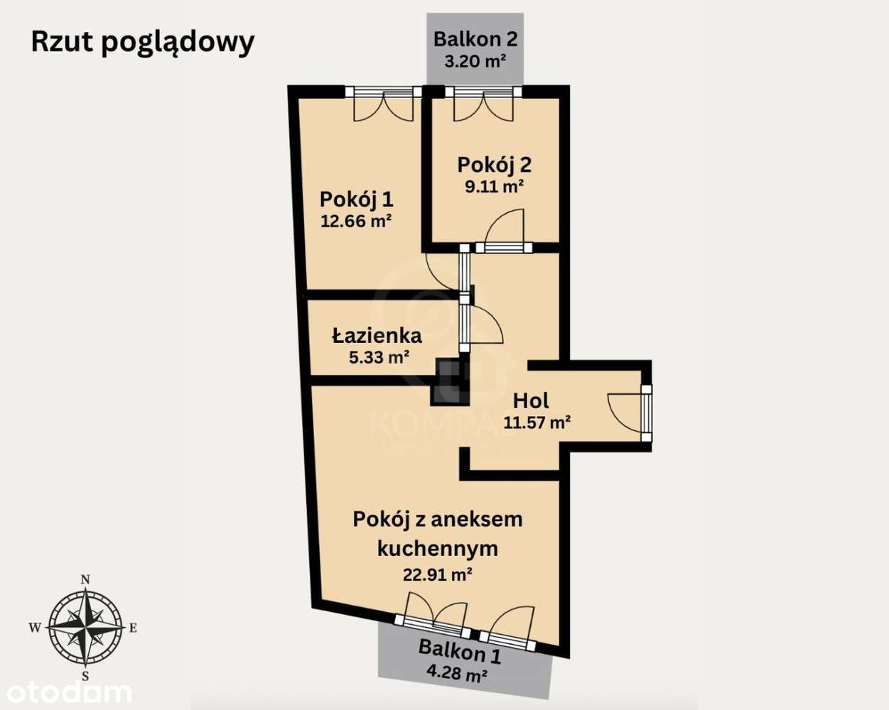 3 pok | Sienkiewicza Residence | Stan Deweloperski-19