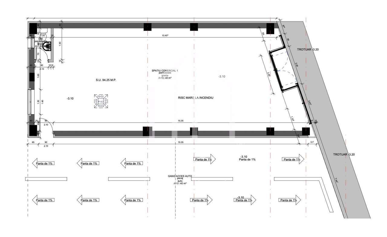 Spatiu comercial in suprafata de 94mp, vad stradal, zona Turnisor - Imagine principală: 4/12