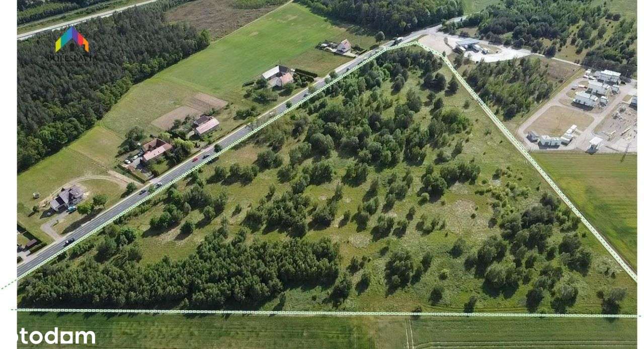 Działka przemysłowo-usługowa, inwestycyjna,Wykroty