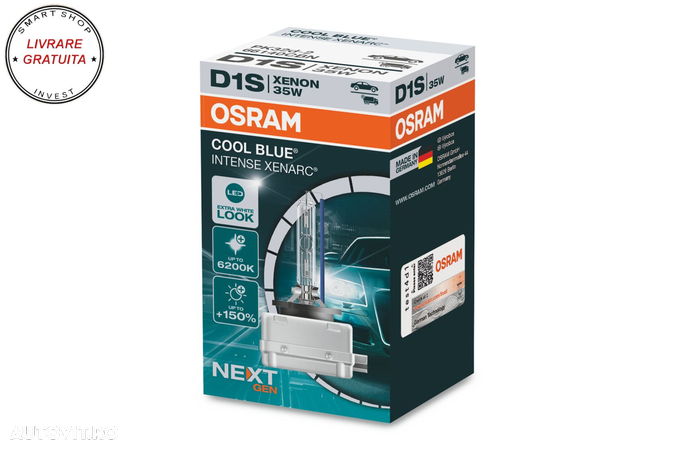 Bec Auto Xenon Osram XENARC COOL BLUE INTENSE NEXT GEN D1S 66140CBN 35W- livrare gratuita - 4