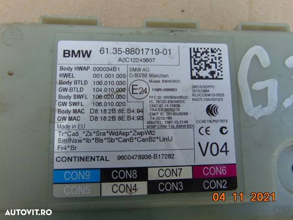 Panou Sigurante BMW G30 G31 Modul tablou sigurante bmw g30 seria 5 - 2