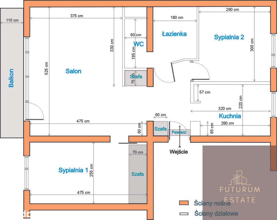 Funkcjonalne 3-pokojowe mieszkanie 59,8m2-14