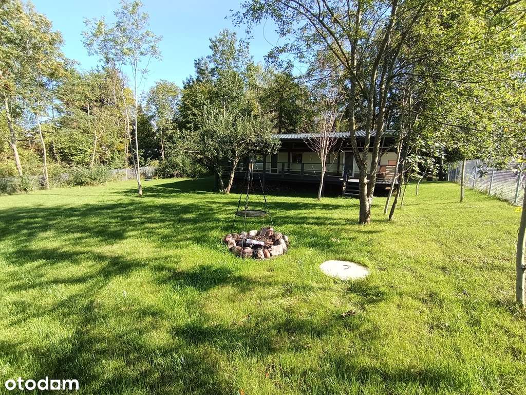 Działka rekreacyjna z domkiem nad j. Leleskim-2