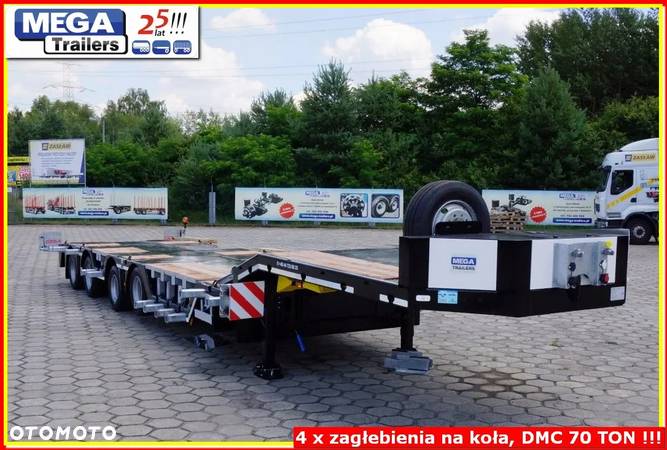 Inny Niskopodłogwa 4x zagłębiana MEGA Trailers, 4-osie, Ład. 58 TON ! - 19