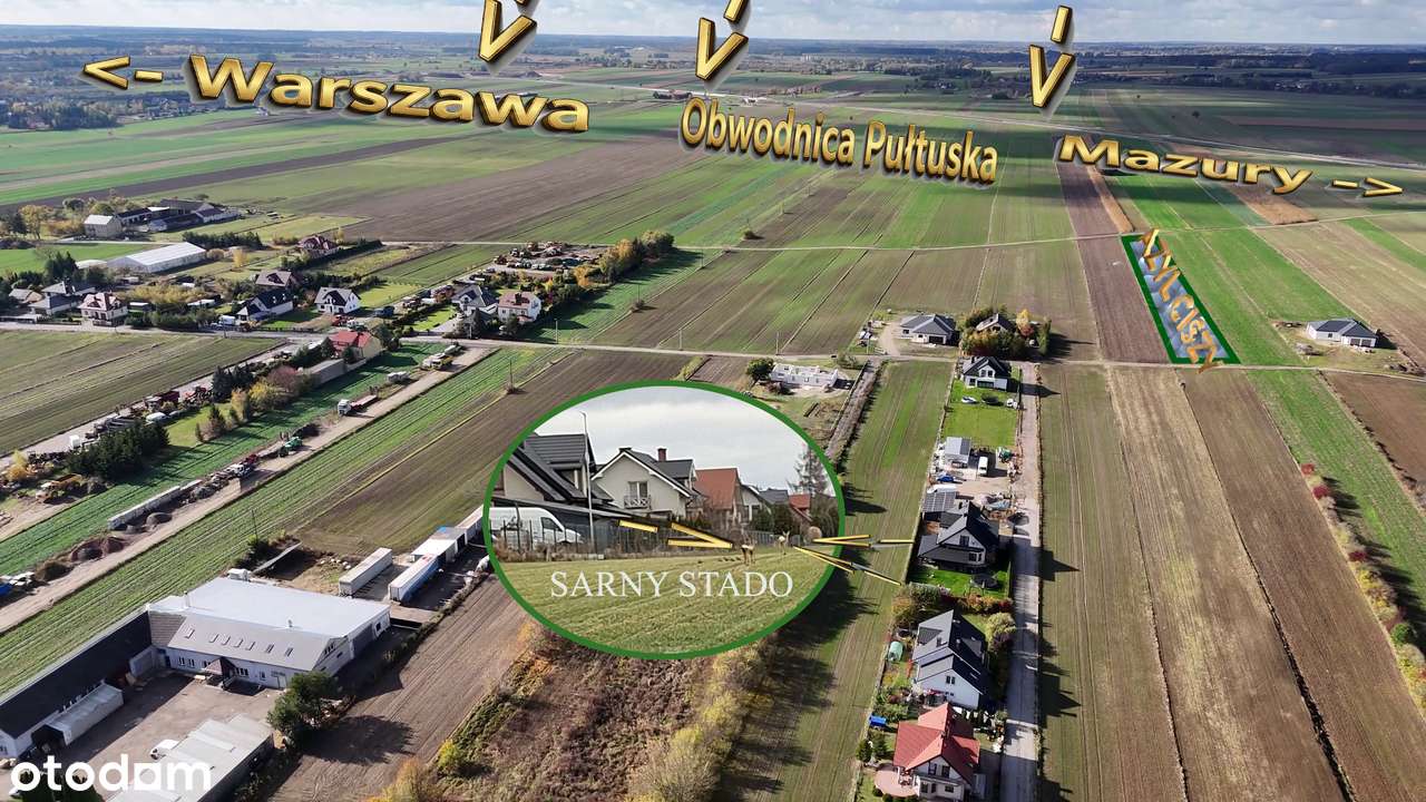 DZIAŁKA 2665 m² NA SIEDLISKO DOCELOWE( 50 km W-WA)Aktywny Relaks - Pełny obrazek: 3/8