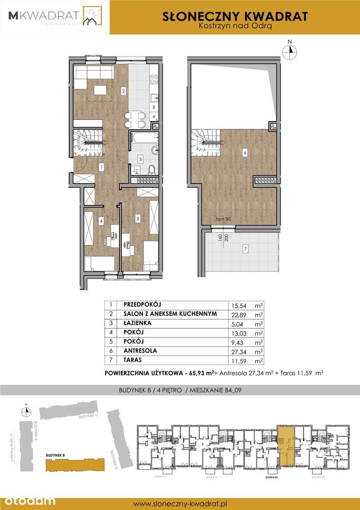 Słoneczny Kwadrat  | mieszkanie 4-pok. | B4_09 - Pełny obrazek: 2/6