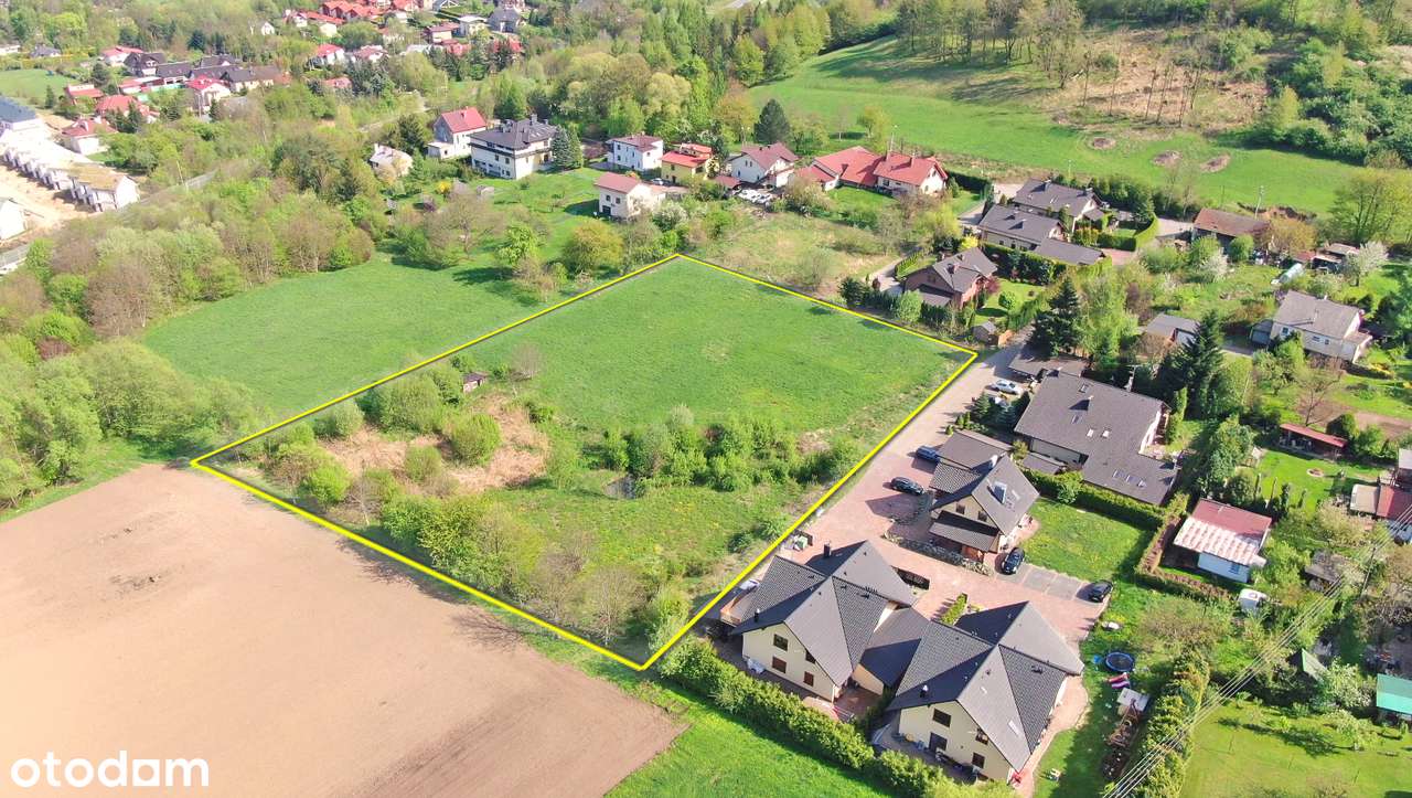 Duża widokowa działka inwestycyjna - brak MPZP - Ustroń-10