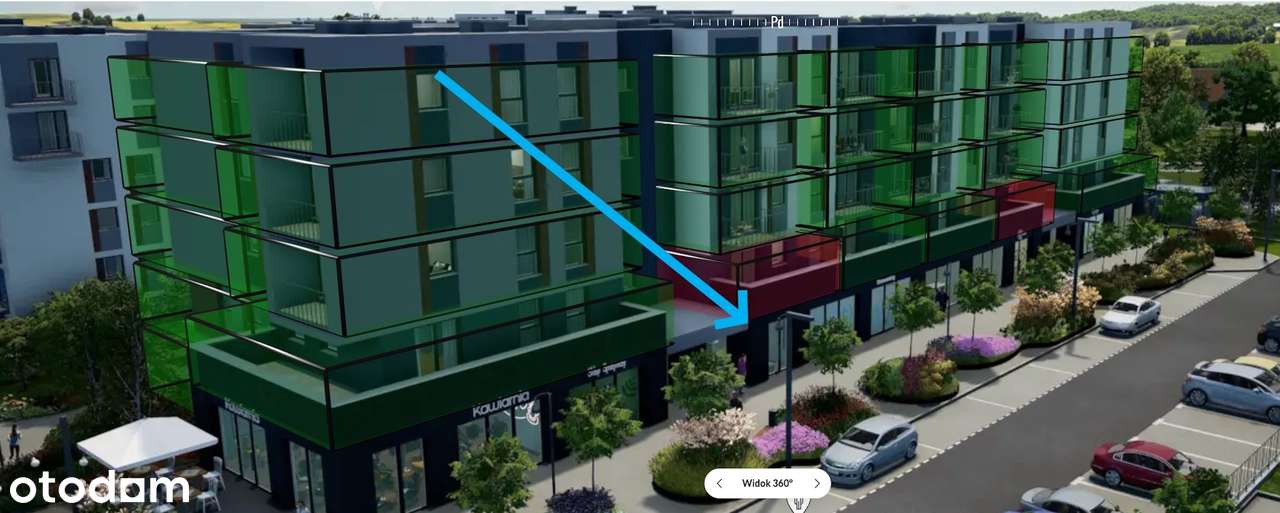 nowy lokal usługowy 42m2, ekspozycja na ul Starogardzką - Pełny obrazek: 4/5