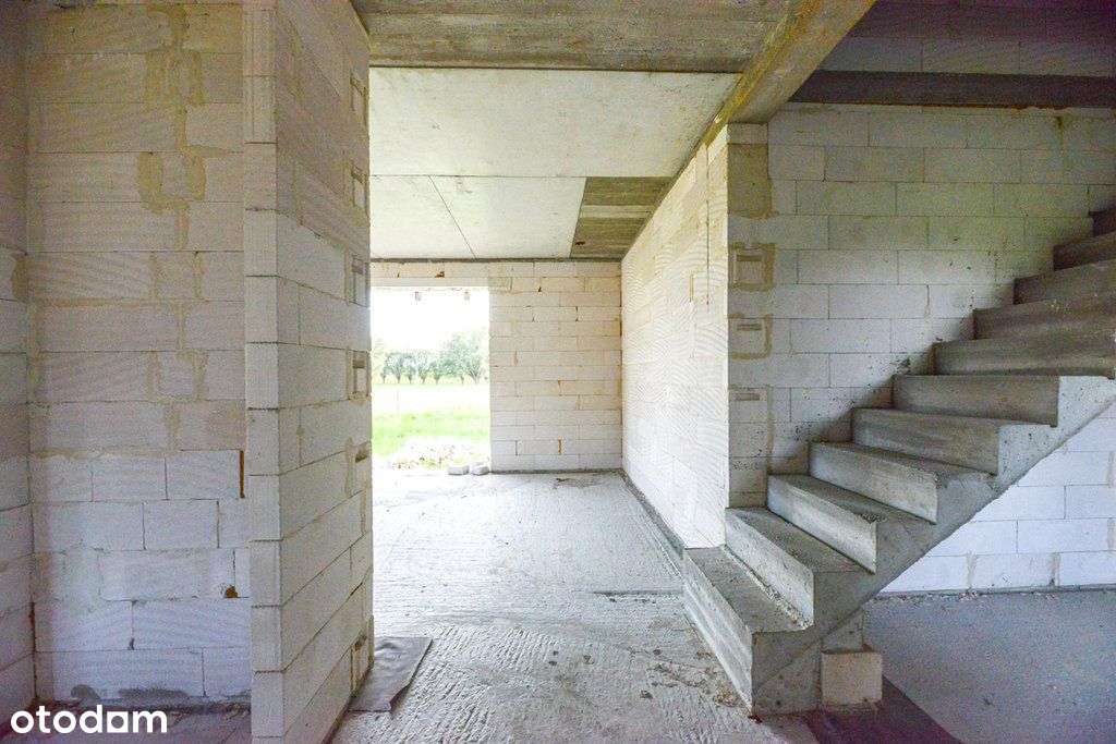 Nowy dom w stanie surowym – Tłuszcz, duża działka!-16