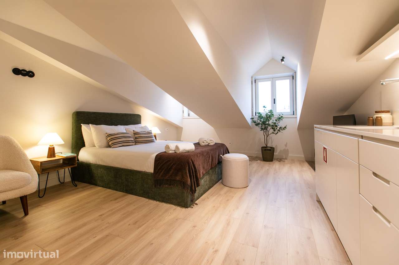 T0 Mobilado e Equipado - Despesas incluídas - Arrendamento Temporário - Grande imagem: 3/8