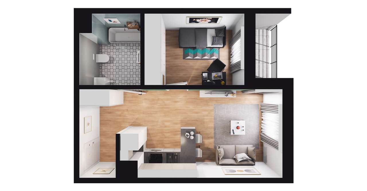 Piasta Towers| mieszkanie 2-pok.| 86_20 kredyt 2% - Pełny obrazek: 2/8