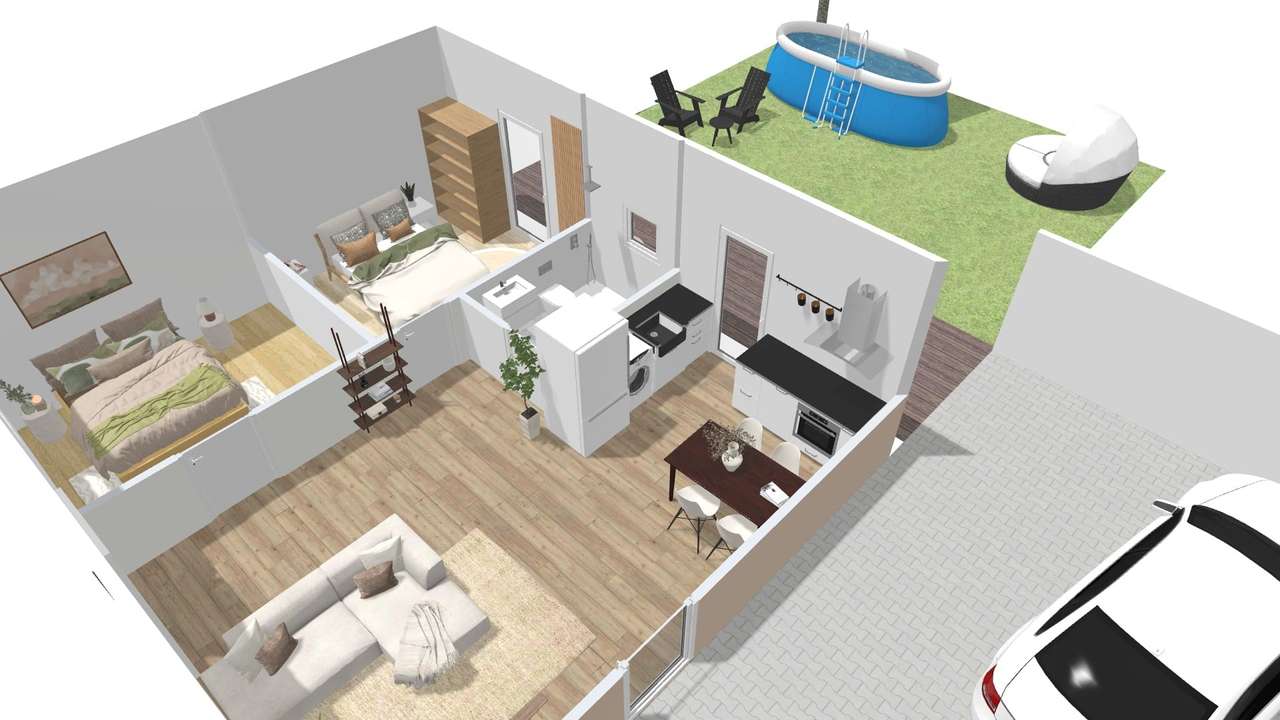 Moradia T2 Remodelada | Logradouro-14