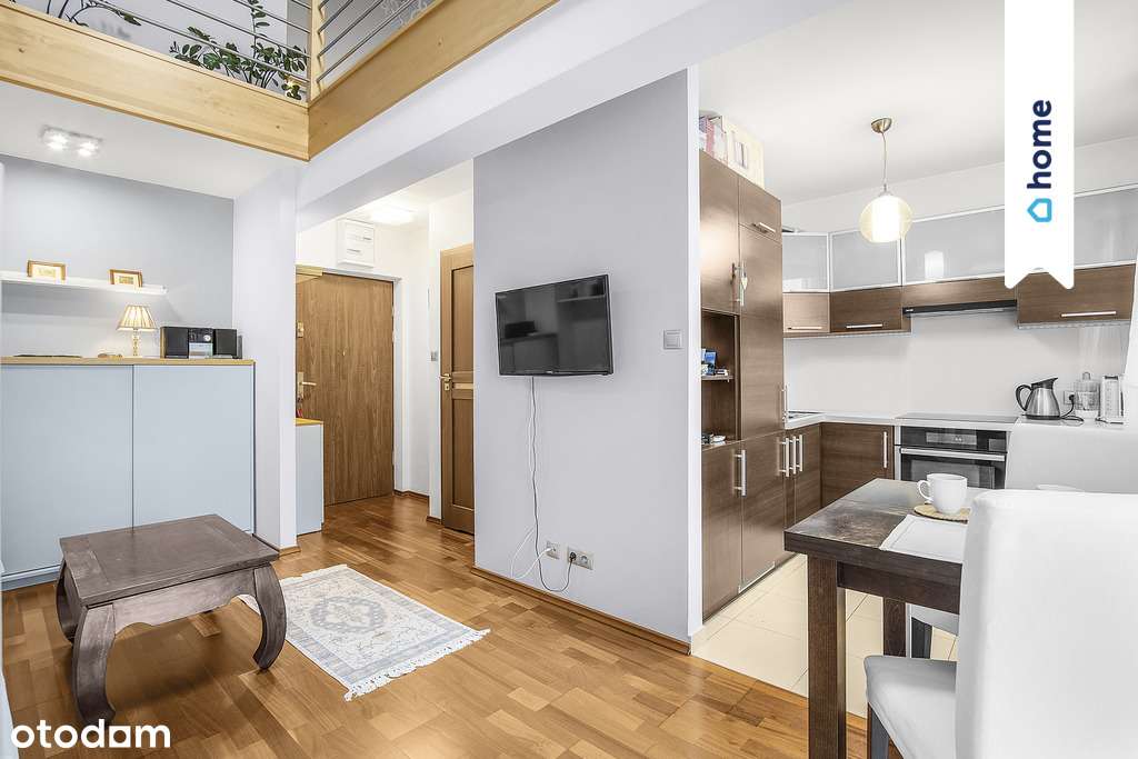 Słoneczne mieszkanie z antresolą i dużym balkonem - Pełny obrazek: 1/14