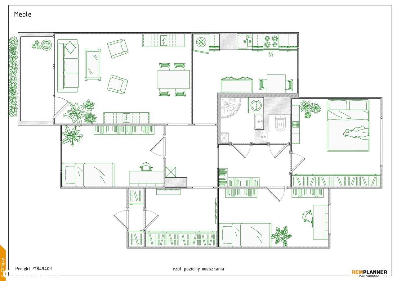 Idealne dla rodziny, 4pokojowe, okolice Bajana, Gądów Mały-13
