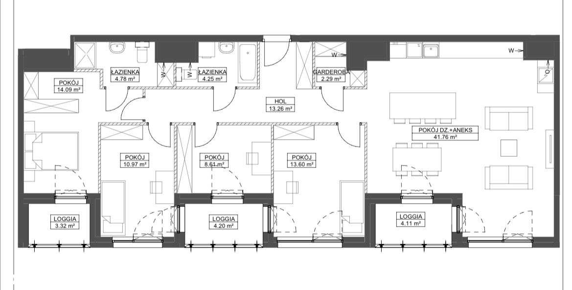 5 pok. na najwyższym piętrze z Widokiem na morze!-5