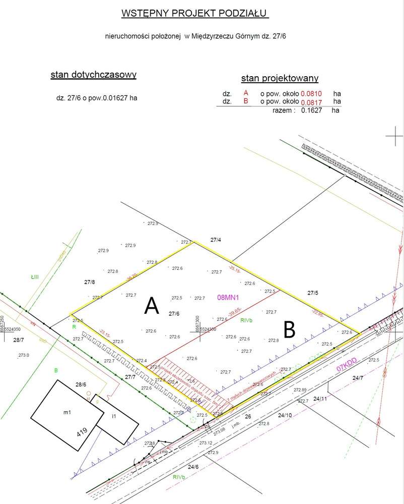 Działka, 810 m², Międzyrzecze Górne-12