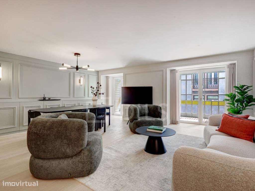 Apartamento T2 duplex mobilado no Edifício Odeon, Avenida da Liberdade - Grande imagem: 5/46