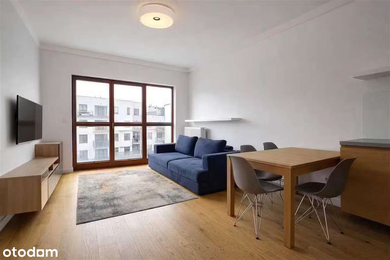 2 pokoje, wysoki standard, balkon, garaż, ciche patio, Wilanów