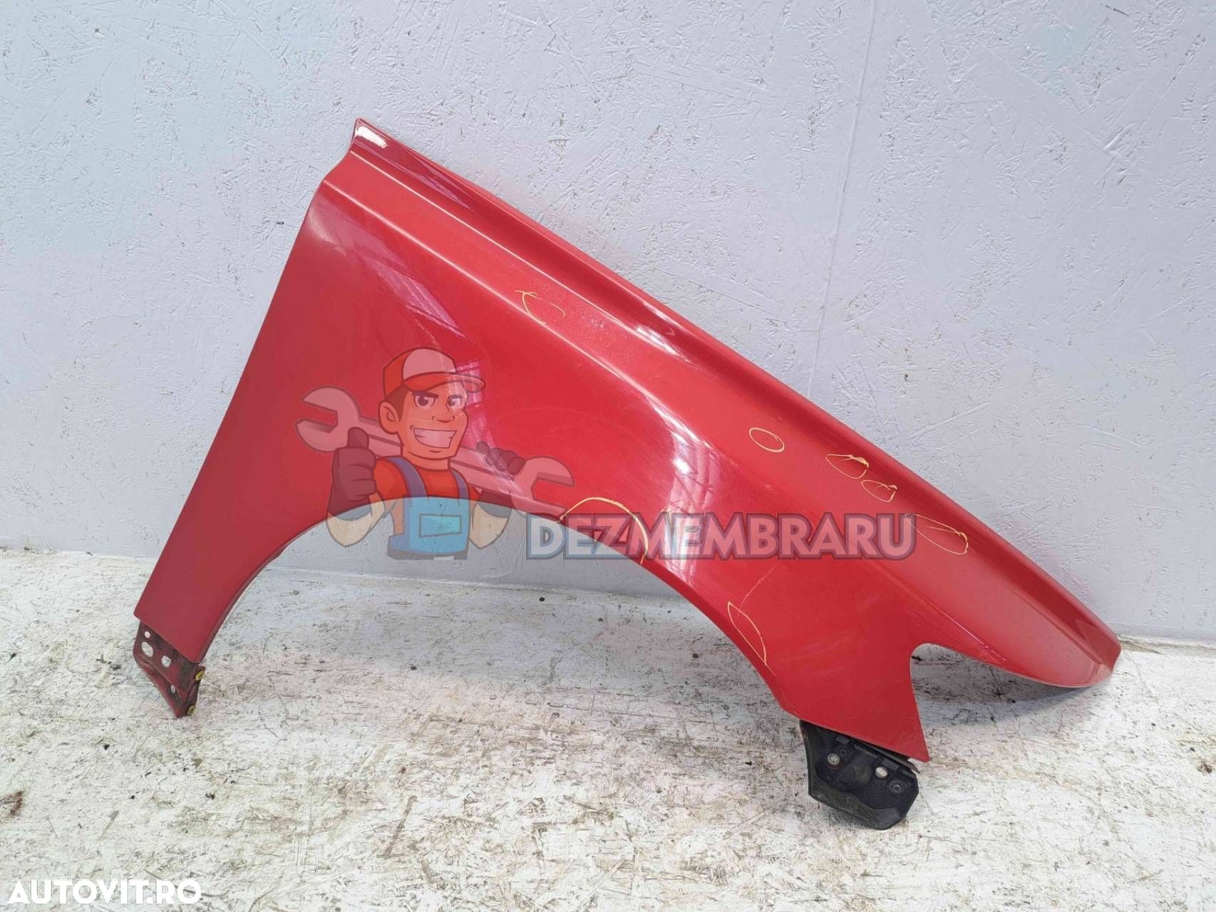 Aripa dreapta fata Volvo V50 [Fabr 2004-2012] 61200 Passion Red - 1