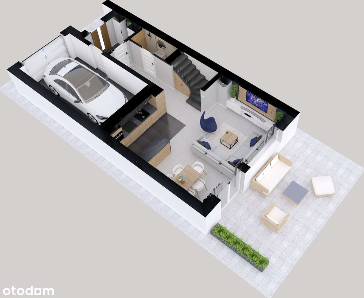 wolnostojący ,wykończony nowy, idealny układ wnętrz - Pełny obrazek: 5/20