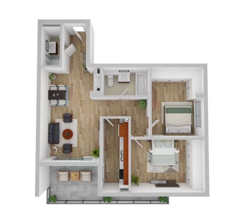 Apartament de 3 camere, doua bai, 79mp, Zona Andrei Muresanu — fotografia 1
