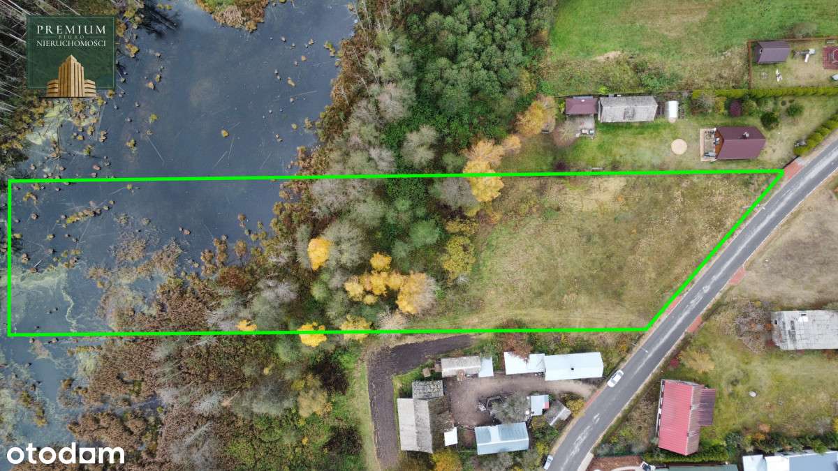Działka z WZ z własnym lasem i linią brzegową!-0