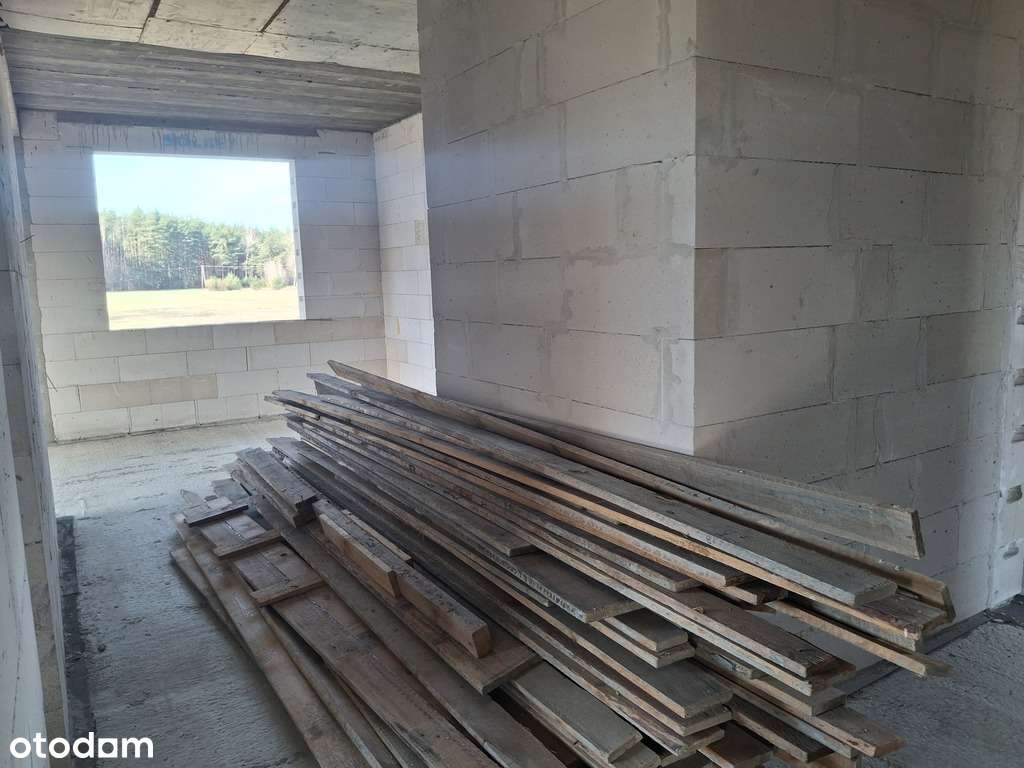 Działka budowlana z domem w stanie surowym-15