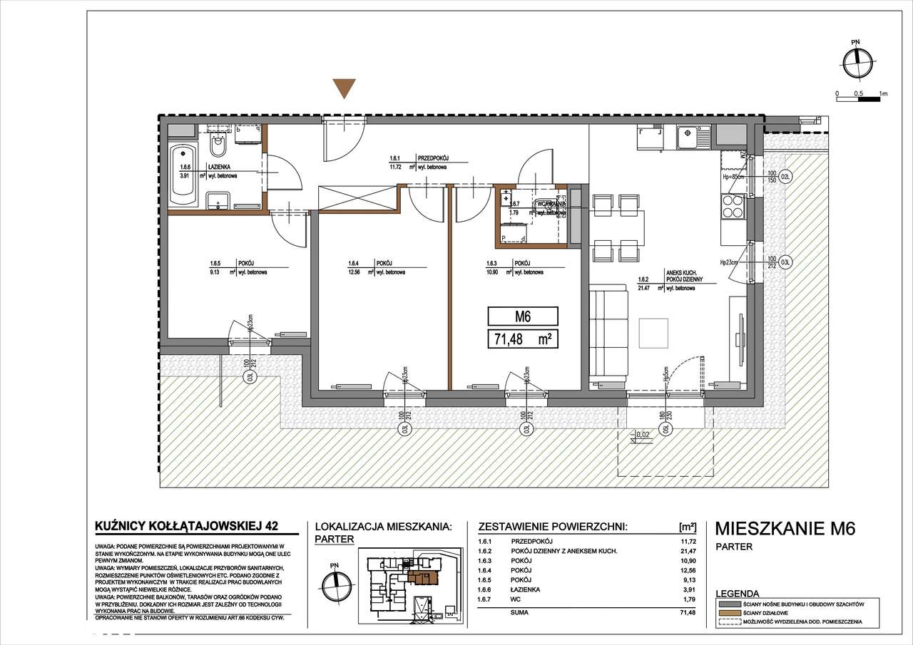 Kuźnicy Kołłątajowskiej 42 | mieszkanie 4-pok.| 6 - Pełny obrazek: 3/8