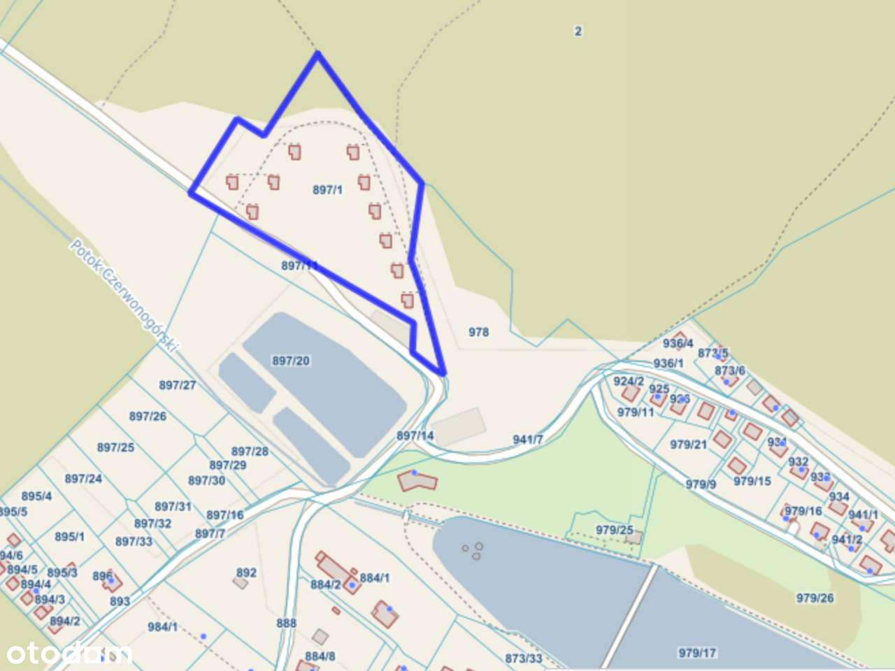 Grunt zabudowany 10-ma domkami nad jeziorem - na sprzedaż.-8