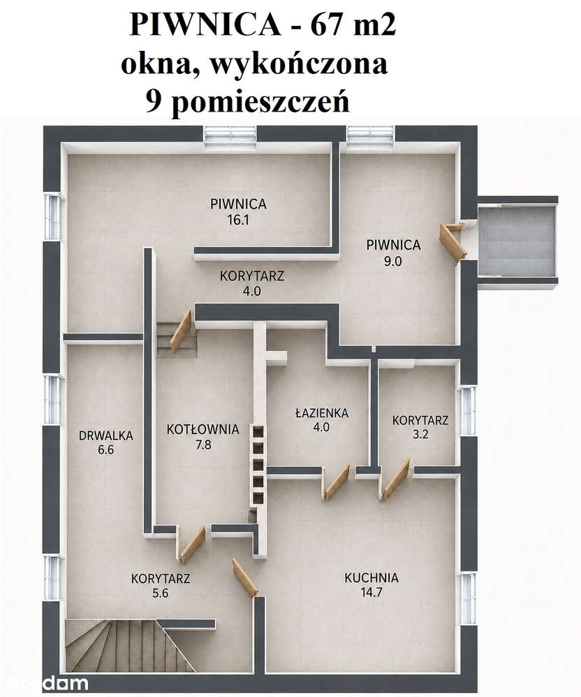 INWESTYCJA Z OGROMNYM POTENCJAŁEM -38 pomieszczeń, 505 m2 - 2180 zł/m2-15