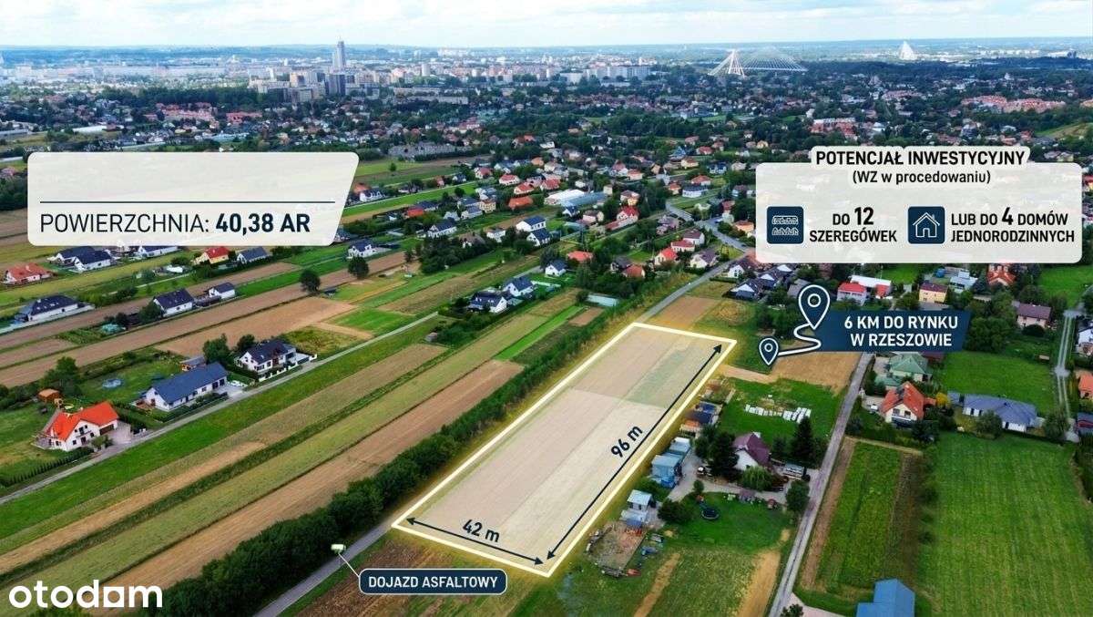 Działka Inwestycyjna 40,38 ar/Słocina/WZ w trakcie
