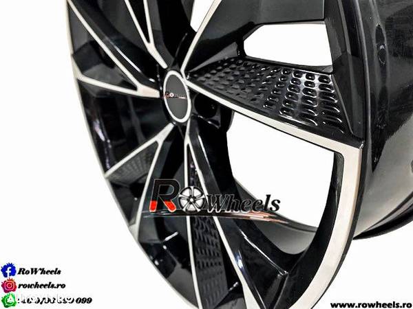 Jante AUDI A6 A7 A8 Q3 Q5 Q7 Q8 22 R22 Black Machined Face - 4