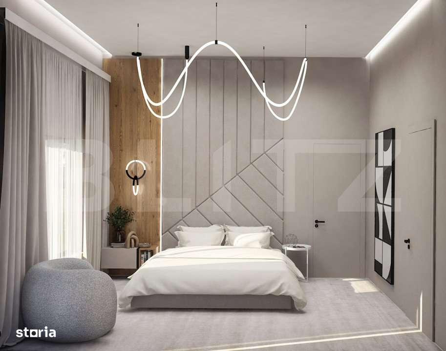 Casa individuala, 4 camere, P+M, proiect superb! zona Stupini - Imagine principală: 5/19