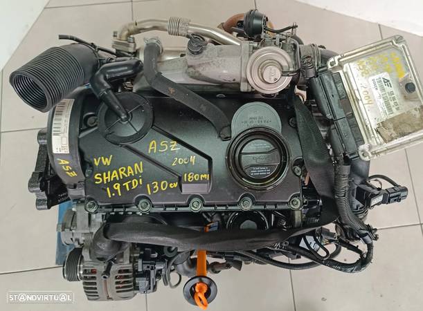 motor vw sharan 1.9TDI 130cv Sharan Alhambra ASZ caixa 6 velocidades FUX - 6