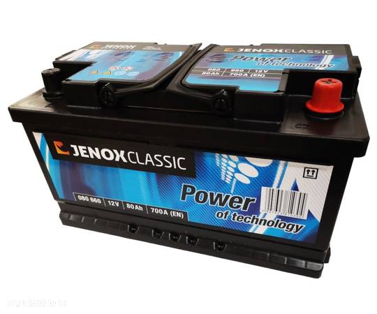 Akumulator Jenox Classics 80Ah 700A Prawy Plus 080660 MOŻLIWY DOWÓZ MONTAŻ - 1