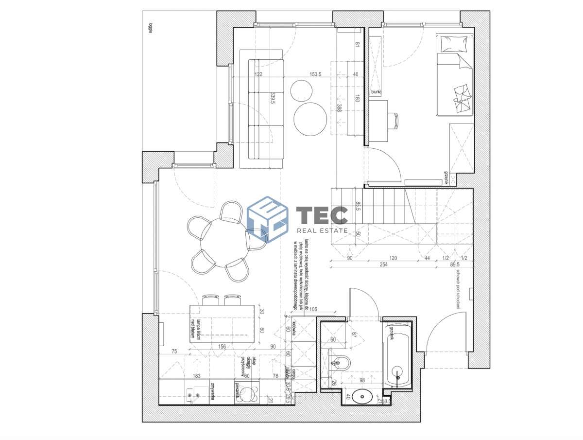 Taras na dachu | Wysokość 5m | Do wejścia-15