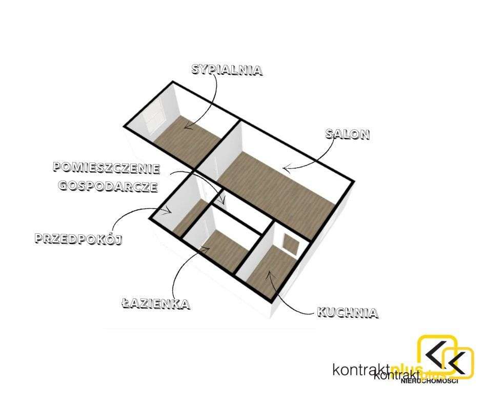 M3 do wprowadzenia | 46,4 m² | 2 piętro | Wirek-2
