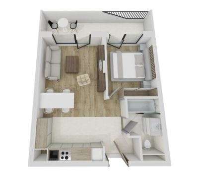 Apartament de 2 camere, 45 mp, zona Eroilor — fotografia 1