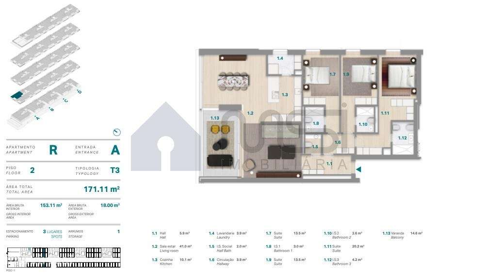 T3 de Prestígio no The Breeze - 1ª Linha de Mar-13
