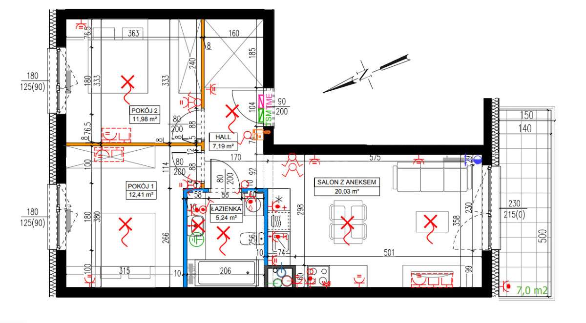 Rodzinne! 3pok. 56m²| Balkon Południe| Nowe-9
