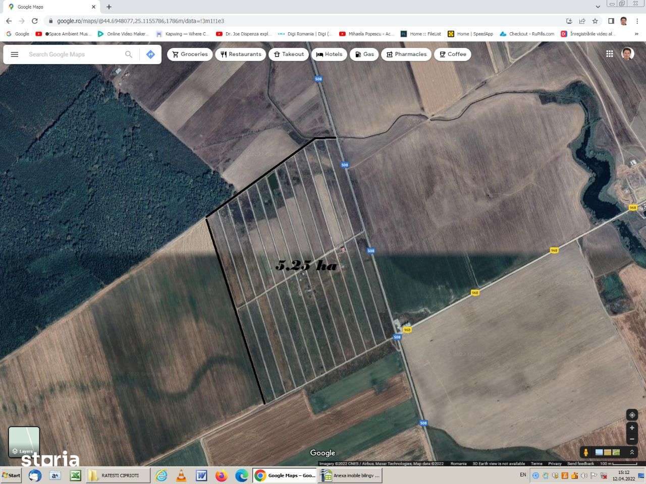 teren curtii constructii pretabil Fotovoltaice Ratesti 12,5 ha - Imagine principală: 4/4