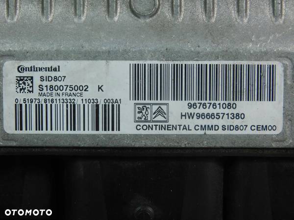 Komputer 9676761080 Peugeot 3008 1.6E-Hdi Immo Off - 4