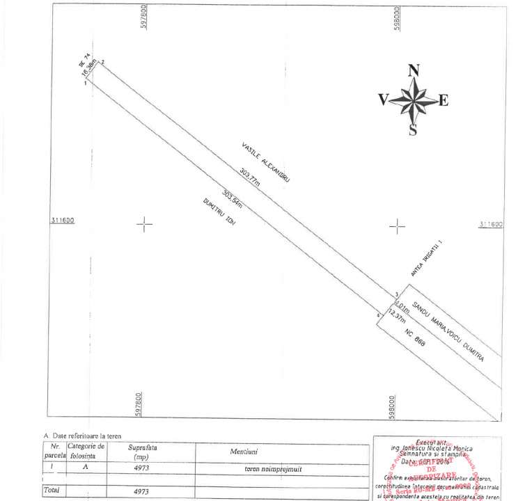 Teren Extravilan In Rate Primaverii Com. Berceni | 4.973mp | #EG39 - Imagine principală: 2/4