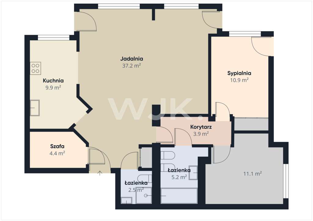 86,80m2, 3 pokoje, Ursynów-11